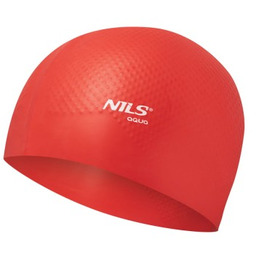 CZEPEK SILIKONOWY DOTS NILS AQUA NQC JEDNOKOLOROWY CZERWONY