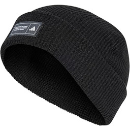 adidas Uniseks Essentials Cuffed Beanie, black/white, XS