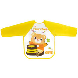 BOCIOLAND Śliniak ceratowy rękawek Miś Miód 6m+