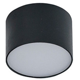 Plafon LED czarny metalowy okrągły 8cm AZ2255