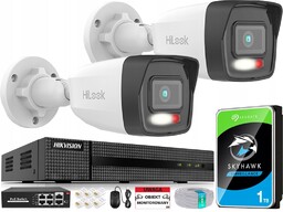 Zestaw Monitoringu Ip Hikvision 2 Kamery Ipcam Rejestrator