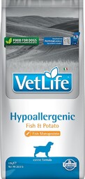 Vet Life Hipo Fish and Potato Dog opakowanie