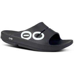 OOFOS Klapki regeneracyjne OOahh Sport Black/White