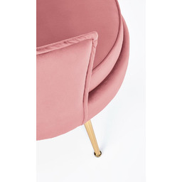 Fotel wypoczynkowy velvet różowy Almond