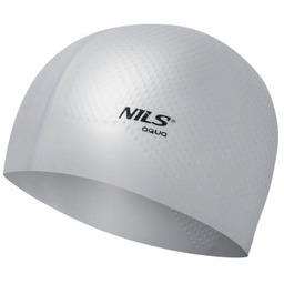 CZEPEK SILIKONOWY DOTS NILS AQUA NQC JEDNOKOLOROWY SZARY