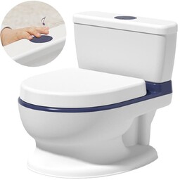 Nocnik interaktywny biały w kształcie toalety z melodią,