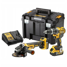 Wiertarko-wkrętarka szlifierka kątowa DeWalt 2 x 5.0 Ah