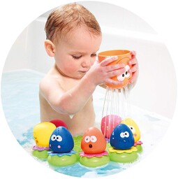 TOMY Toomies Octopals Number Sorting Baby Bath Toy,