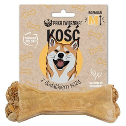 Paka Zwierzaka Kość z dodakiem kozy M-12 cm