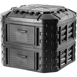 Kompostownik ogrodowy Nybro 600L, czarny
