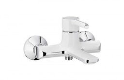 ARMATURA KRAKÓW 4724-010-40 BAT. ANGELIT WANNOWA ŚCIENNA BIAŁA-CHROM.