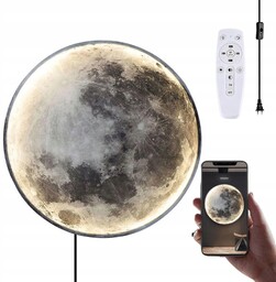 Lampa Ścienna Kinkiet Led Księżyc Dekoracyjny 24 CM