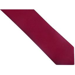 Bordowy gładki krawat z poszetką OZ17