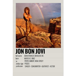 PUZZLE Bon Jovi Rock Retro Vintage A3 252