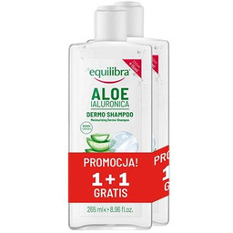Equilibra Aloesowy szampon nawilżający, 2 x 265 ml