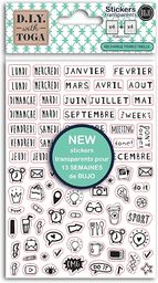 Draeger Paris 1886 Sticker Bullet Journal czarne przezroczyste