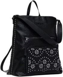 Desigual Damska torba_Metal Dandelion_Preto, jeden rozmiar, Czarny, One