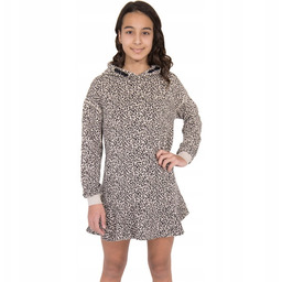 Pepe Jeans Beżowa Sukienka Animal Print (8L)