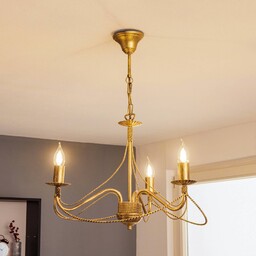 Żyrandol Tori 3 EMIBIG LIGHTING, możliwość ściemniania, mosiężny