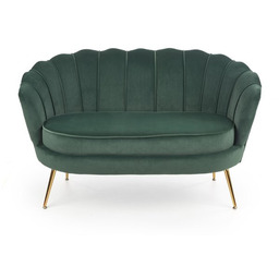 Sofa dwuosobowa tapicerowana zielona Amorinito XL