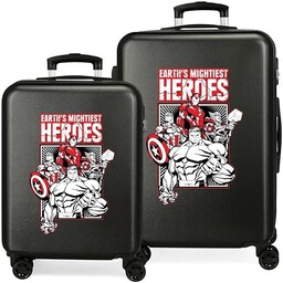 Marvel Los Avengers, Czarny, 55/68 cms, Zestaw walizek