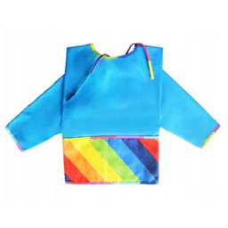 Libra-Babies Winylowy fartuszek z rękawami i kieszenią wodoodporny