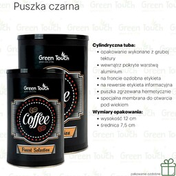 Kawa Brazylia Santos (Pakowanie ozdobne, Puszka czarna 350g)
