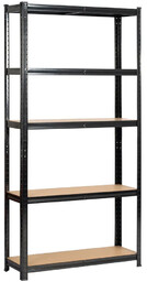 Elior Regał metalowy magazynowy czarny stelaż 180 cm