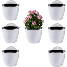 ShoppeWatch Samonawadniające się doniczki ścienny, 7 sztuk, duże