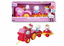 Hello Kitty figurki Ciągacz Traktor figurka Sanrio