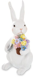 Figurka dekoracyjna wielkanocna królik króliczek 19,5x8x9cm 175107