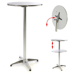 STÓŁ BISTRO BAROWY KOKTAJLOWY SKŁADANY WYS.115/75 CM ZE
