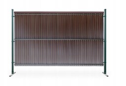 Listwy ogrodzeniowe pionowe wąskie 44-62mm 123x250cm RD01 Jasny