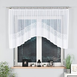 Markizeta Firana żakardowa gotowa 300x110 001 biała Daniela