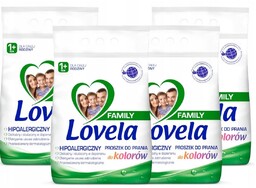 Lovela Family, Kolorowy proszek do prania, zestaw 4x2,1