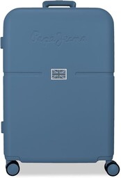 Pepe Jeans Accent Walizka Medium Blue 48x70x28 cm