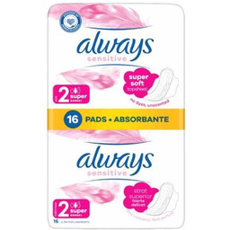 ALWAYS SENSITIVE duopack Podpaski, 16 sztuk