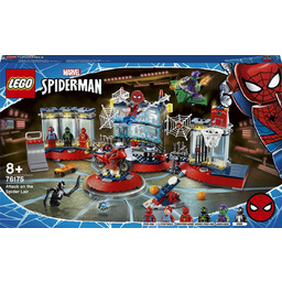 LEGO Marvel, klocki Atak na kryjówkę Spider-Mana, 76175