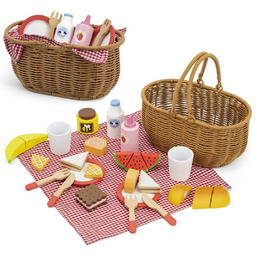 Viga Toys VIGA Drewniany Zestaw Piknikowy 30 el.