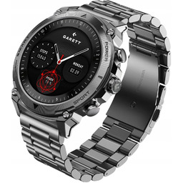 Smartwatch Garett Atom Srebrny Męski Rozmowy Bt Powiadomienia