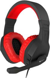 Genesis Argon 200 Nauszne Czarno-czerwony Słuchawki przewodowe