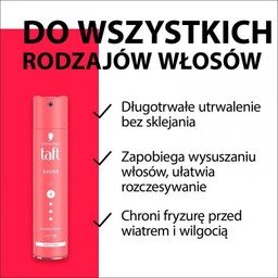 TAFT Shine Lakier do włosów 4 Supermocny 250