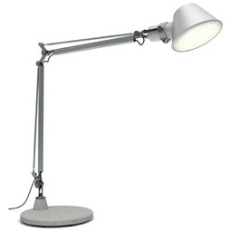 Lampa Stołowe Artemide, Tolomeo, ściemnialny, metaliczny, gabinet pracownia,