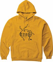 bluza męska EMERICA (TOY MACHINE) ANTENNA HOOD Mustard