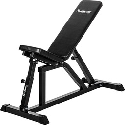 CZARNA ŁAWECZKA REGULOWANA DO ĆWICZEŃ SIŁOWNIA