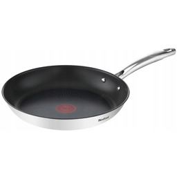Patelnia Srebrna Tefal 30 CM Duetto+ Inox Indukcja