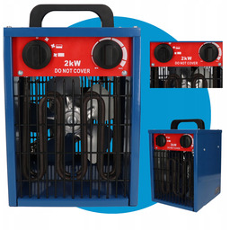 Nagrzewnica Elektryczna 2000W 22m2 IPX4 2 Tryby Blaupunkt