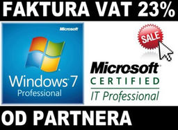 MS Windows 7 Pro Microsoft Partner COA PL