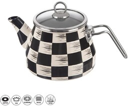 Czajniczek emaliowany Orion Szachownica Lem, 2 l