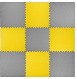 Mata Piankowa Humbi Puzzle Piankowe Wodoodporne Ciemnoszary Żółty